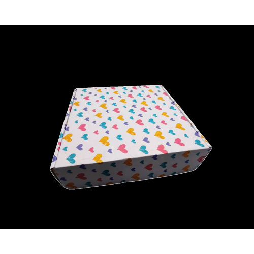 Folding Type Box - 10.6 X 10.6 X 3 -Design 9595 - Color: White
