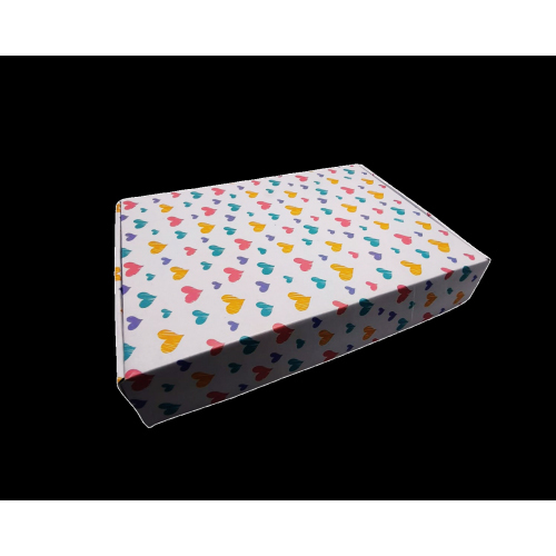 Folding Type Box - 13 X 11 X 2.5 -Design 9595 - Color: White