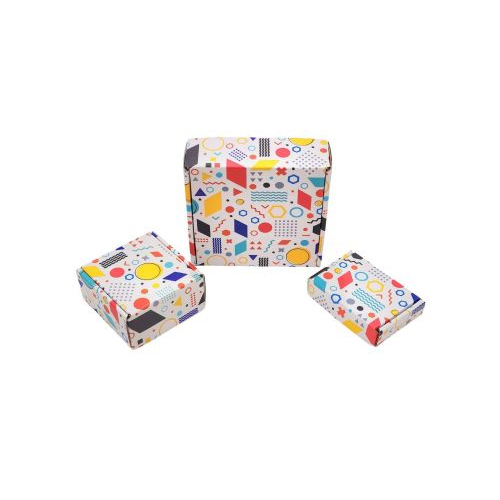 Folding Type Box - 10 X 4.5 X 2 -Desing 9587 - Color: White