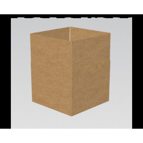Regular Slotted Box - 3.4 X 3.4 X 2.6 - Inch - Color: Brown