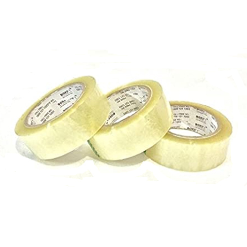 48 Mm Or 2 Inch Bopp Self Adhesive Transparent Tapes (100 Meter 72 Roll Carton) - Hardness: Soft