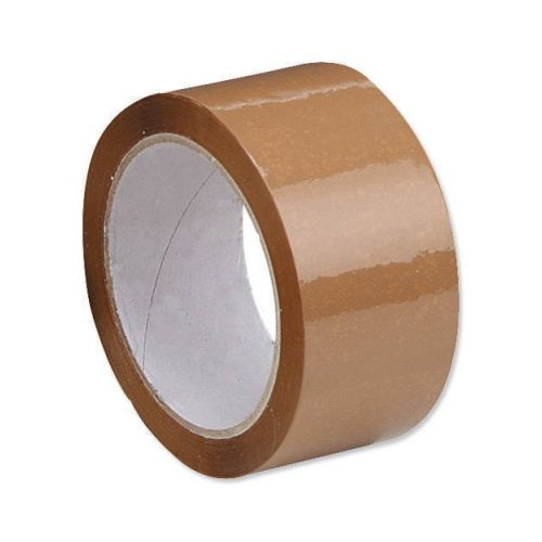 Bopp Self Adhesive Brown Tapes (100 Meter Roll) - Hardness: Soft