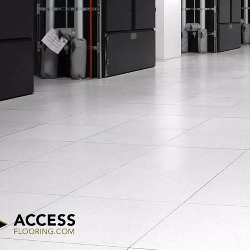 Raised Access Flooring System - Color: White