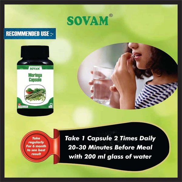Sovam Moringa Capsule - Age Group: For Adults