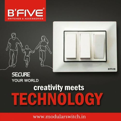 Modular Switches | Rocker Switch (Rt) - Color: White