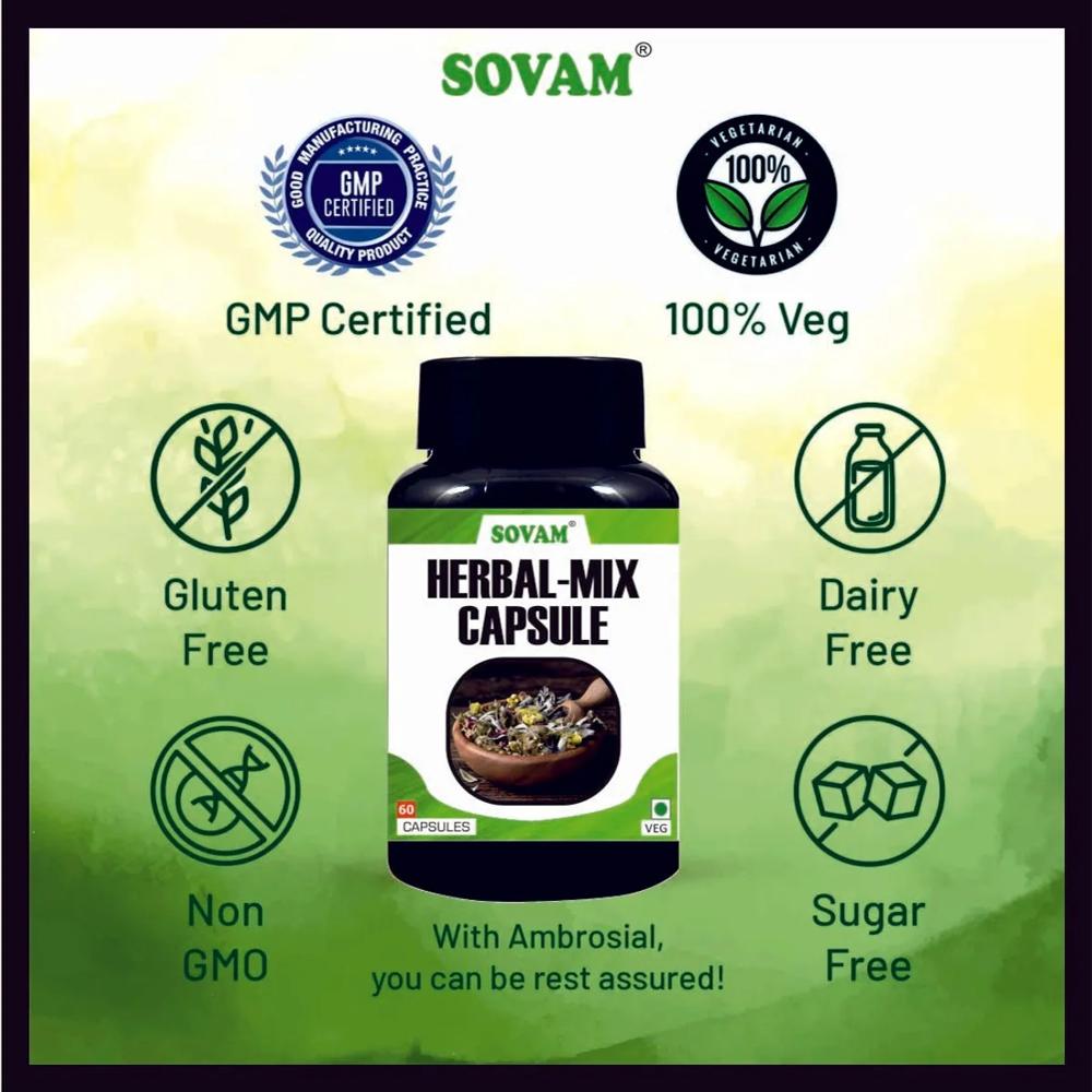 Sovam Herbal Mix Capsule - Age Group: Suitable For All