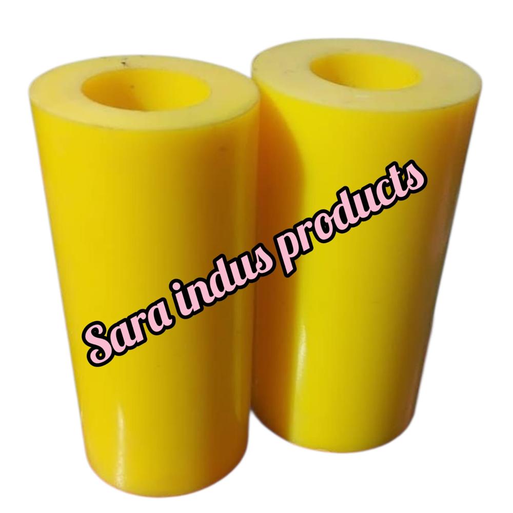 Diamond Grooved Polyurethane Roller - Color: Yellow