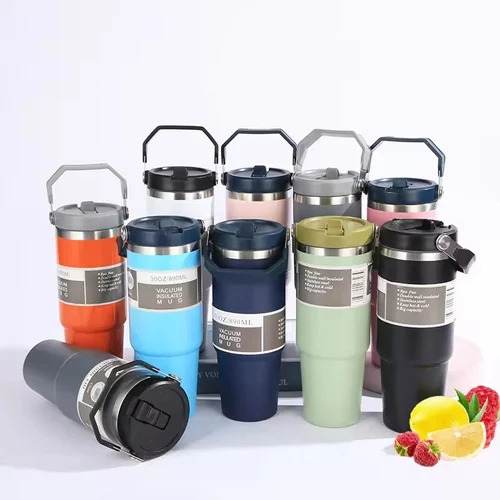 900ml Stainless Steel Insulated Tumbler with Handle