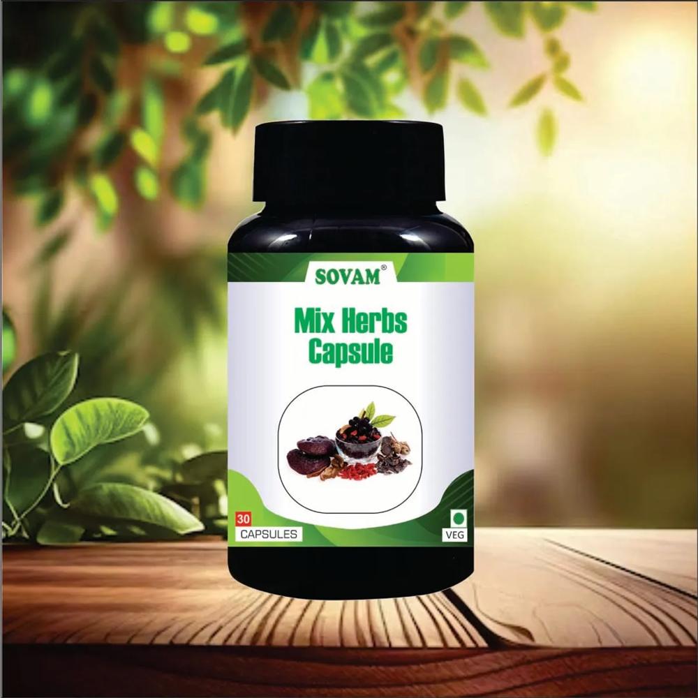 Sovam Mix Herbs Capsule - Age Group: For Adults
