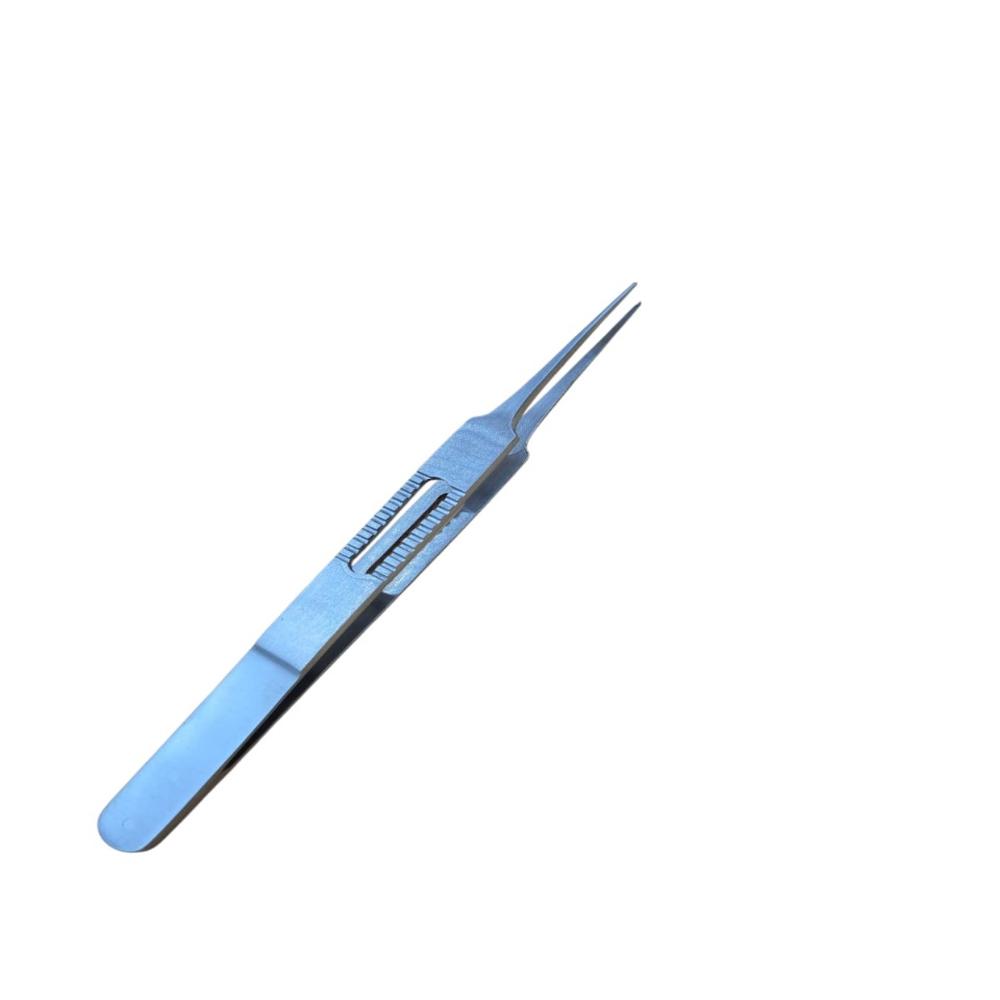 Micro Fine Tooth Forcep 6 Inch - Stainless Steel, 6 Inch Size, Silver Color | Lightweight Design, Ergonomic Handle, Ultra-fine Serrated Tips