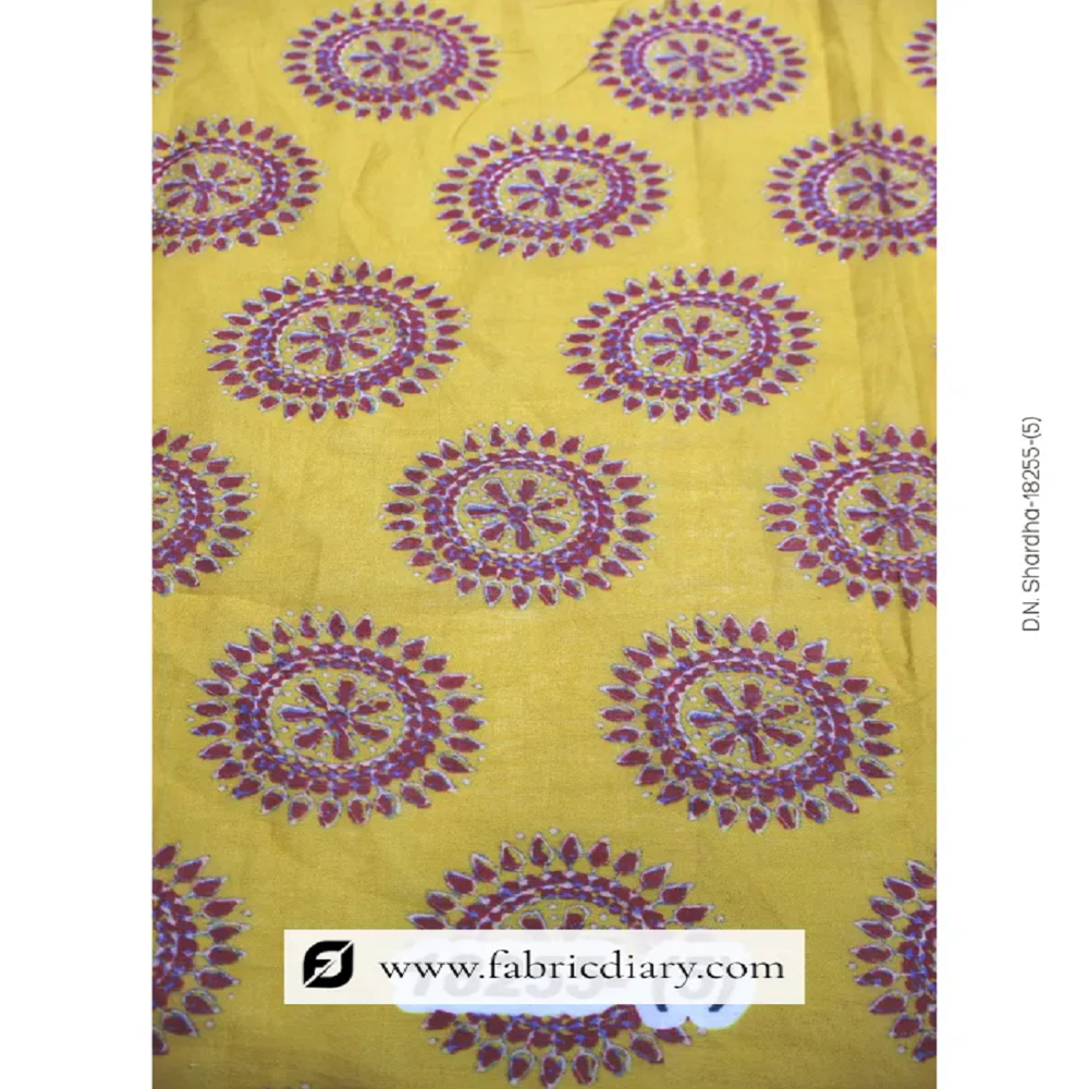 Exclusive Yellow Designer Cotton Prints