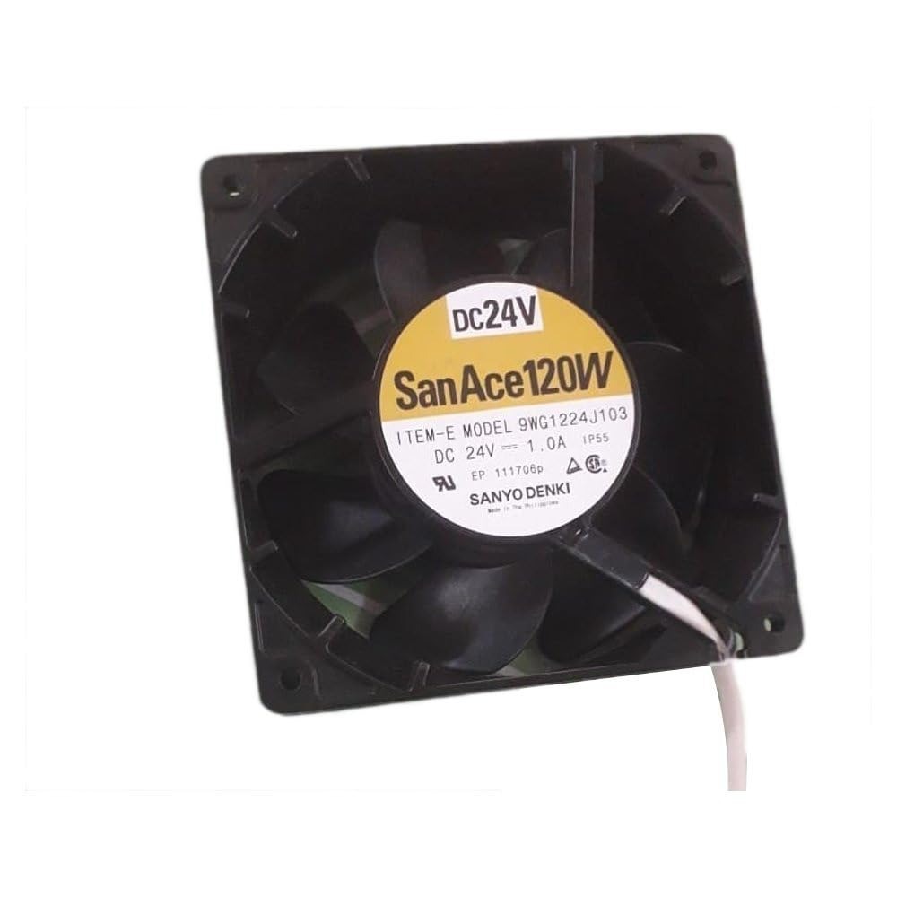 SanAce 9WG1224J103 Axial Fan 24V-1.0A DC Brushless Air Cooling Fan 4000 RPM 120 * 120 * 38mm 2Wire