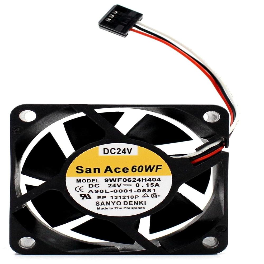 Sanace 9wf0624h404 24v 0.15a Fanuc Abb Waterproof Silent Fan - Color: Black