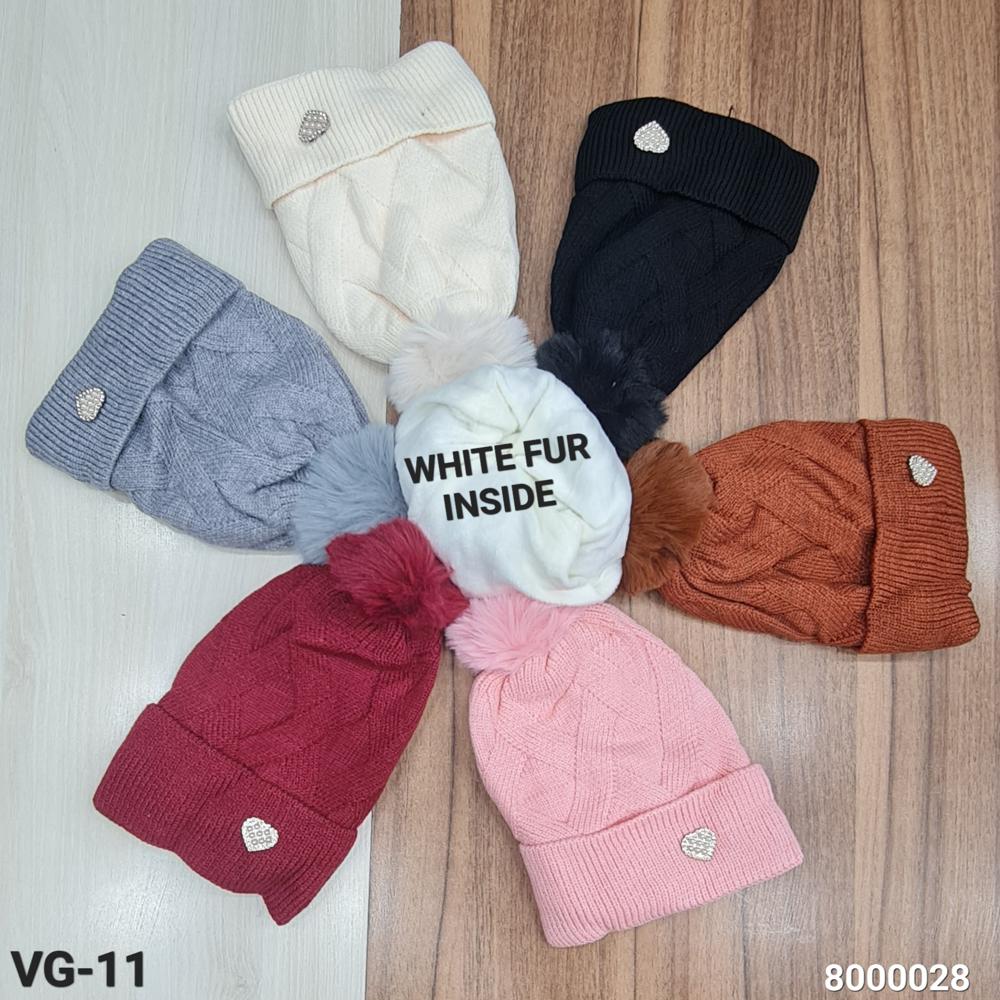 Woolen Winter Caps - Color: Multi Color