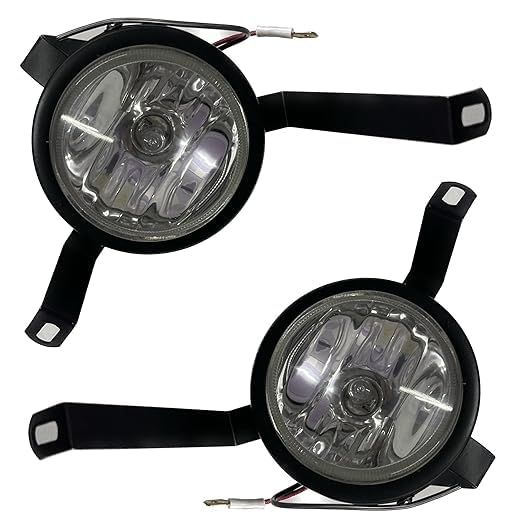 K D Fog Lamp Set For Chevrolet Sail, 2012-2017, Pair With Bulb - Body Material: Plastic