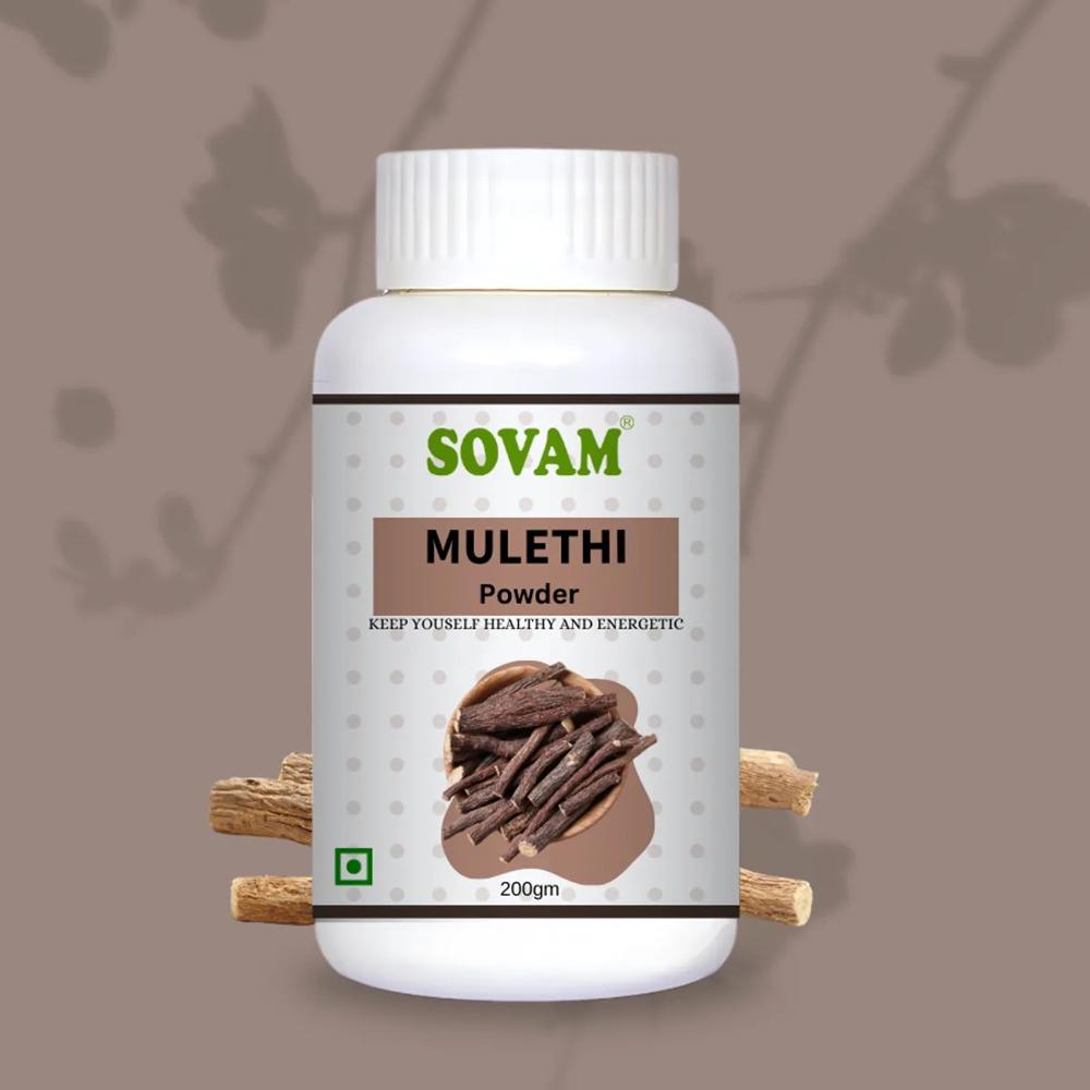 Sovam Mulethi Powder 200gm - Efficacy: Promote Healthy & Growth