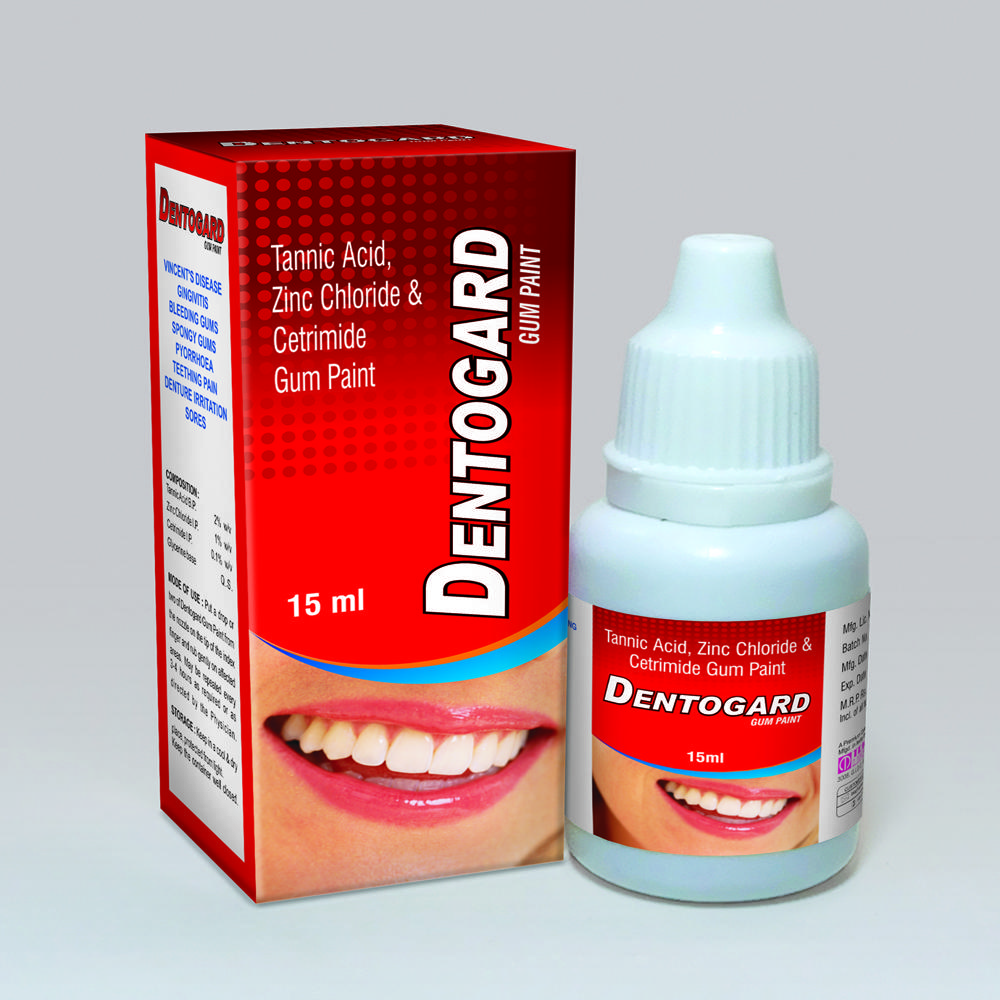 Tannic Acid, Zinc Chloride & Cetrimide Gum Paint - Physical Form: Liquid