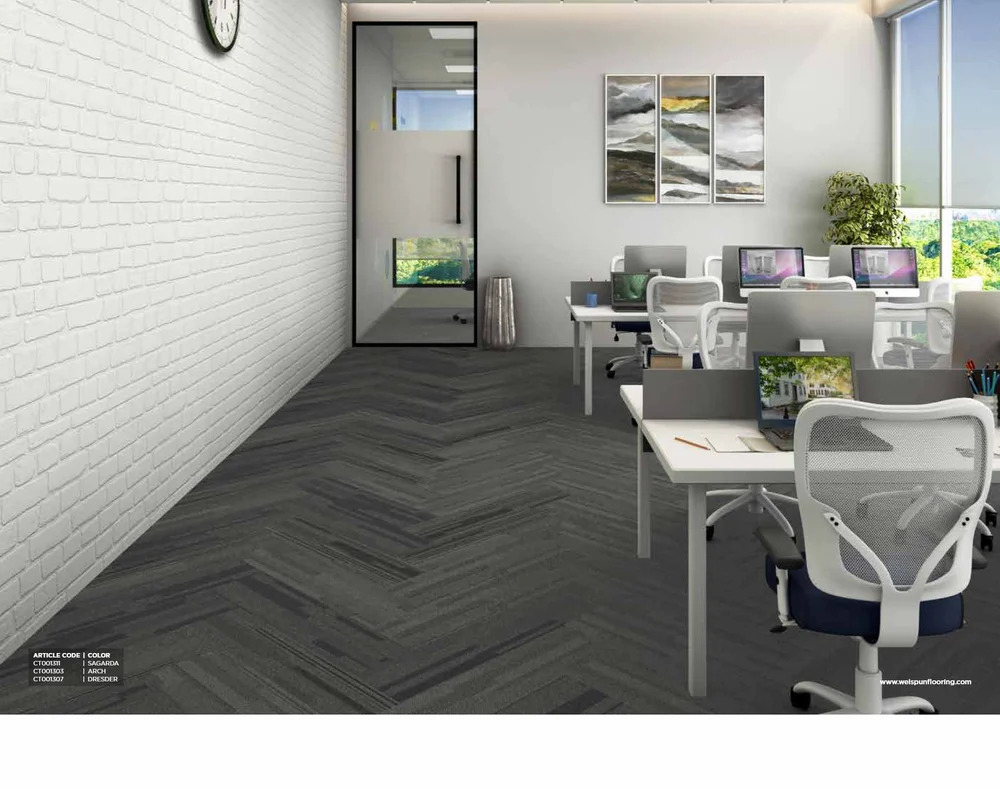 Nylon Carpet In Planks - Backing Material: Requirement Based