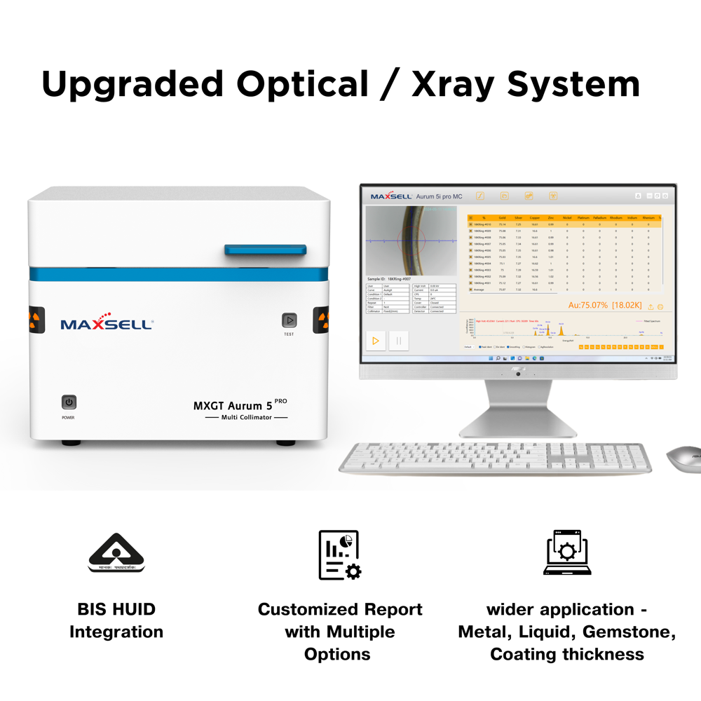 Aurum 5i pro MC XRF Gold Testing Machine (Multicollimator Model)