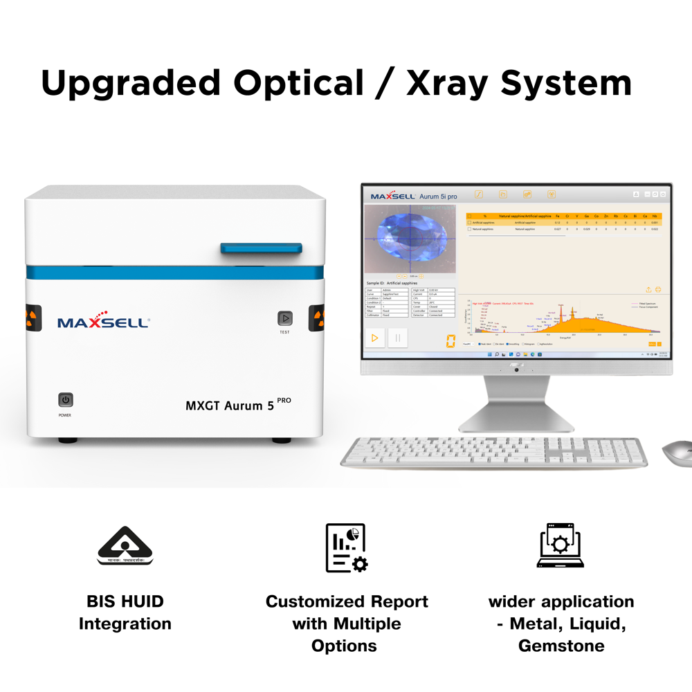 Aurum 5i PRO XRF Gold Testing Machine - Maxsell Gold Purity Analyzer for Jewellers
