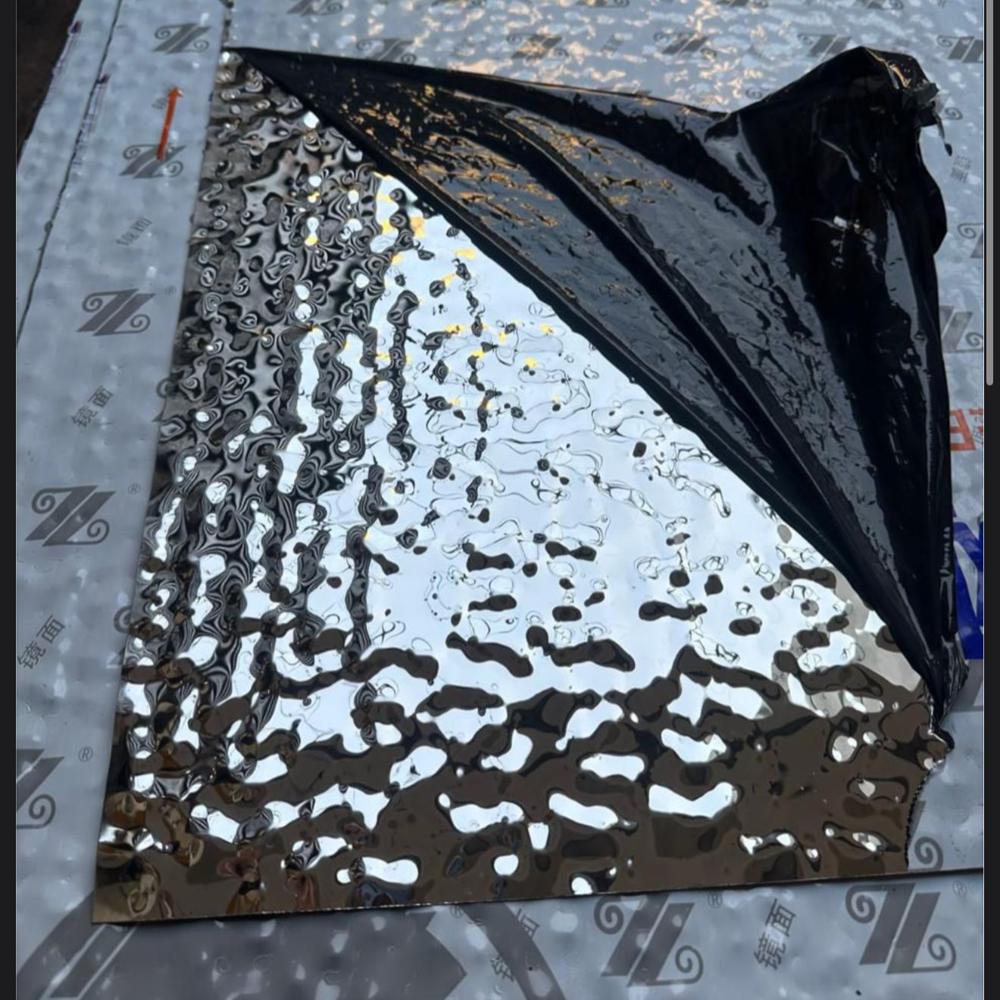 Decorative Metal Sheets Ripple/hammered - Shape: Rectangle