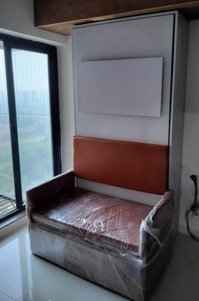 Wall Mounting Wooden Bed - Color: Different Available