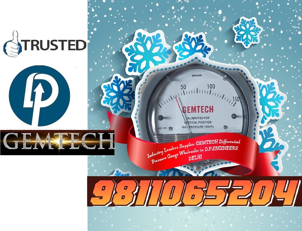 Popular Dealers cities GEMTECH Differential Pressure Gauge Near Me by Haridwar