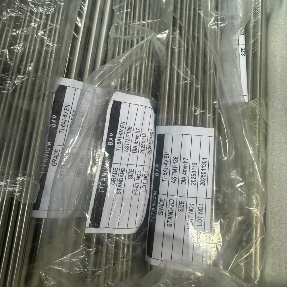 Medical Titanium Bar - Ti-6al-4v Grade 5, 6-120mm Diameter, Polished Silver | Hot Rolled, Non-magnetic, Astm F136