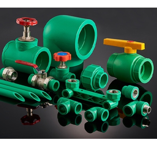 Ppr Pipes Fittings - Color: Green