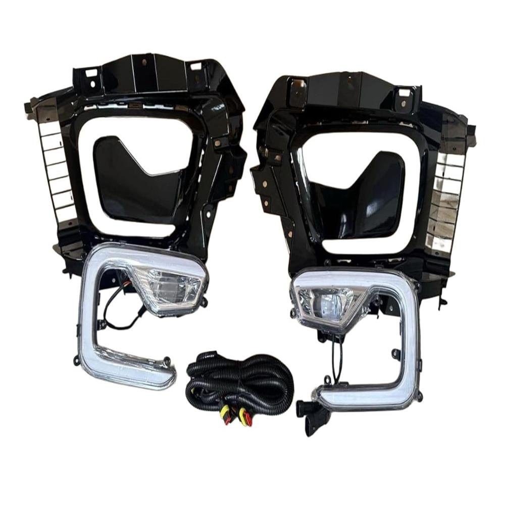 K D LED DRL Fog Lamp Set for Mahindra Scorpio N 2022-Onwards