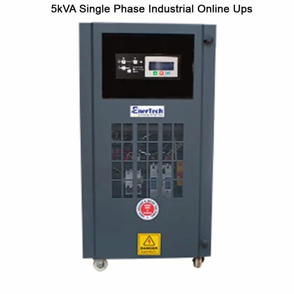 Enertech 5kva Single Phase Industrial Online Ups, 170 - 260 V, Htxi - Color: Black