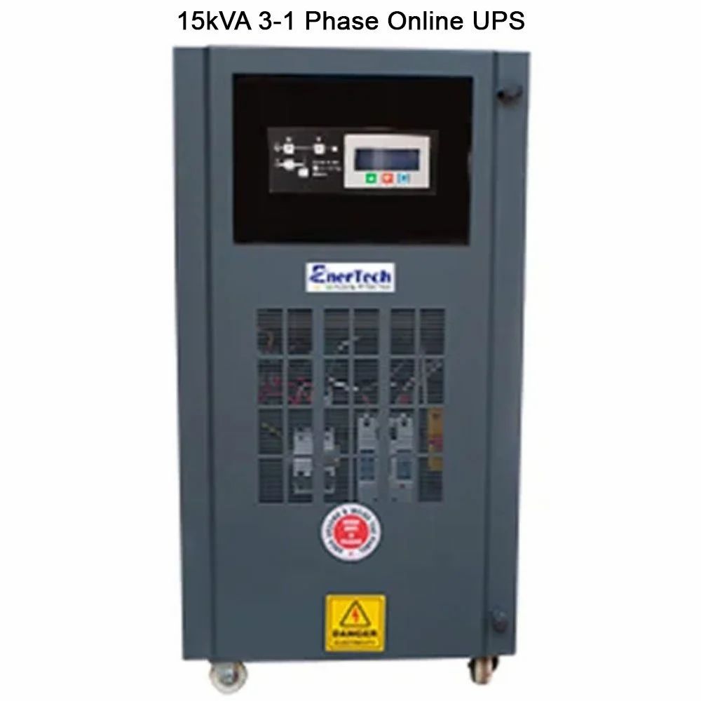 EnerTech 15kVA 3-1 Phase Online UPS, 350 - 460 V, Htxi