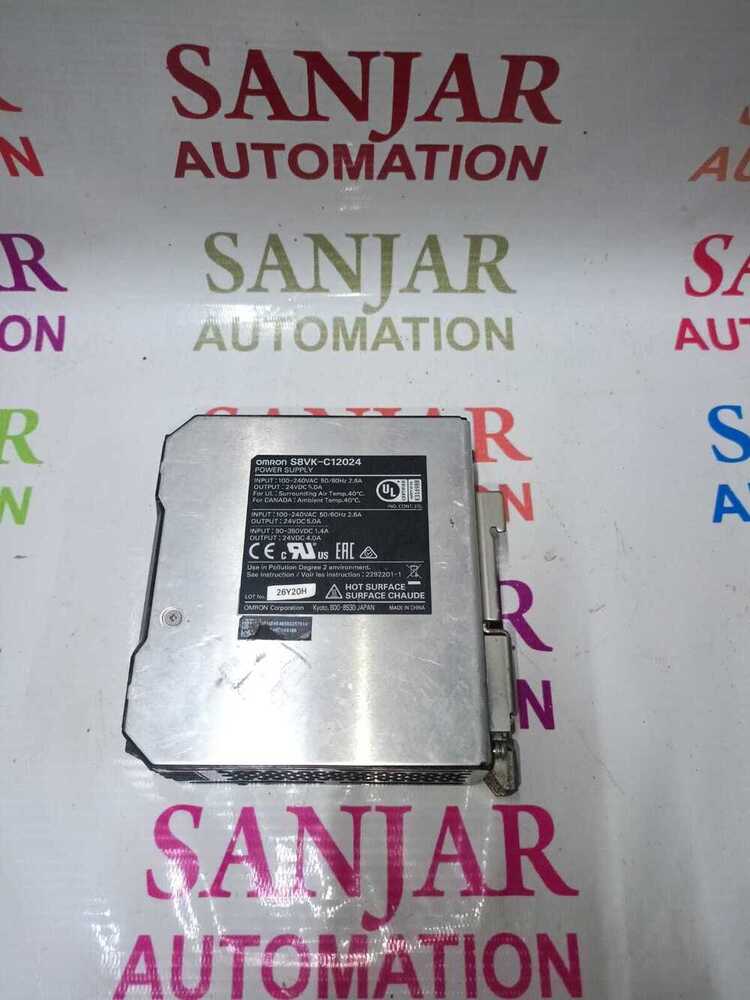 Omron S8vk-c12024 - Used Unit, 24v Dc Output, 120w Power Supply | Reliable Performance For Industrial Automation Applications