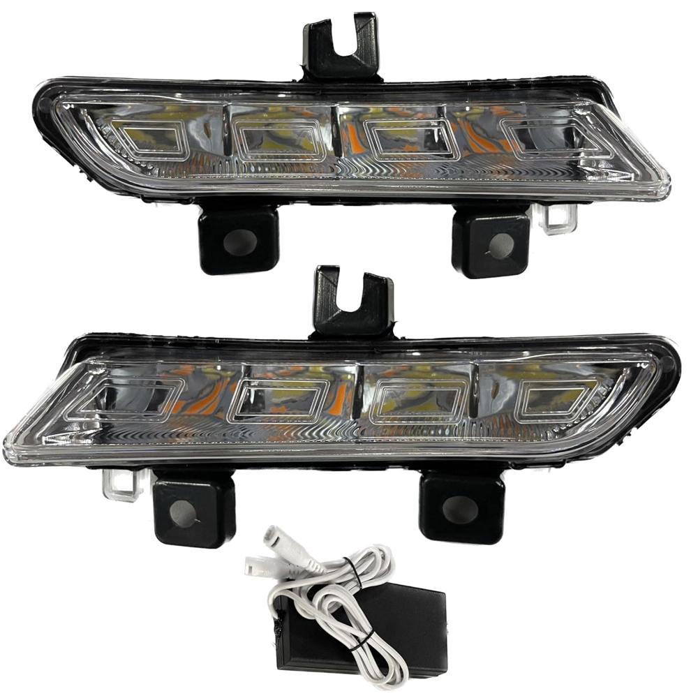 K D LED Fog Lamp DRL Set For Renault Triber With Side Turn Indicator (PAIR) 2019-NOW