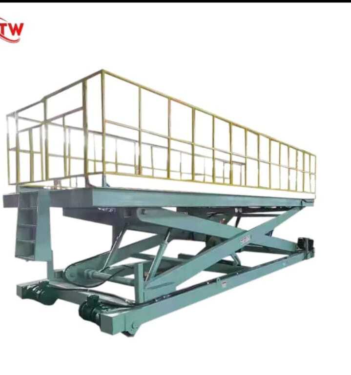 Hydraulic Scissor Lift Platform With Extended Deck. - Attributes: Durable