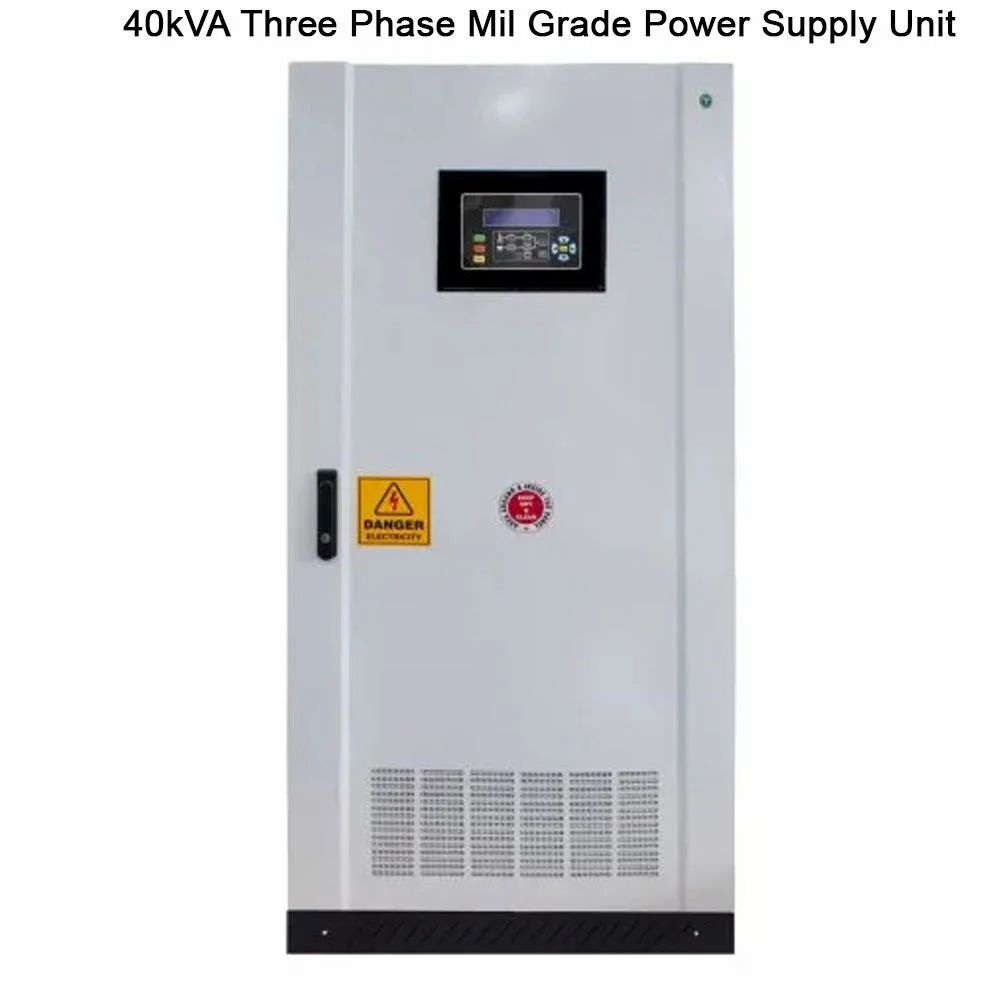 EnerTech 40kVA Three Phase Mil Grade Power Supply Unit, 350 - 460 V, Htxi