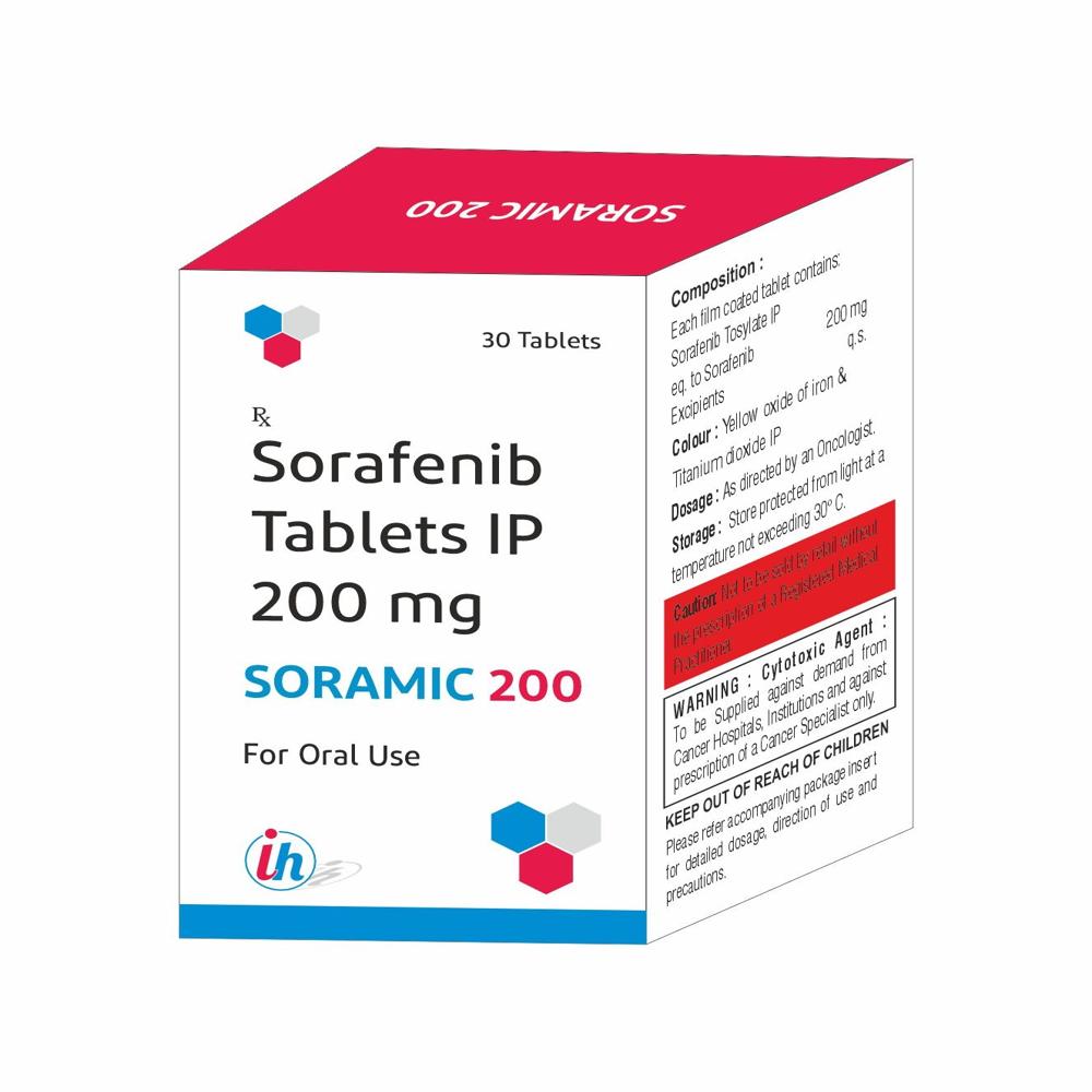 Sorafenib 200mg Tablet - Origin: India