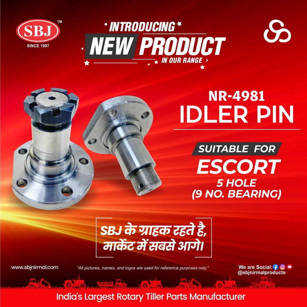 Idler Pin 9 No. Bearing Suitable For Escort - Color: Silver