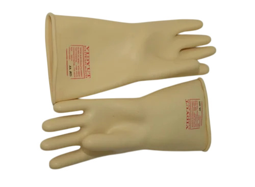 11 Kva Vidyut Electrical Hand Gloves - Color: Yellow