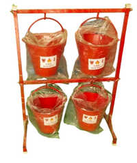 Fire Bucket Stand For 4 Bucket