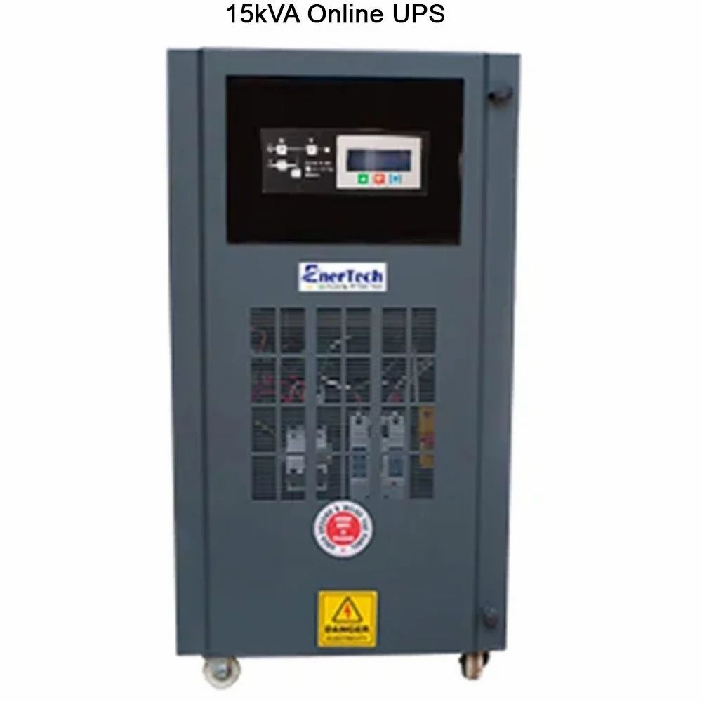 Enertech 15kva Online Ups, 350 - 460 V, Htxi - Color: Black