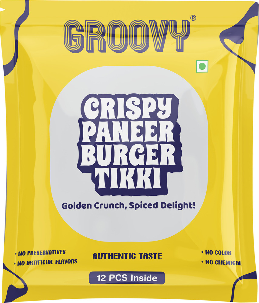 Ready To Eat Crispy Paneer Burger Tikki