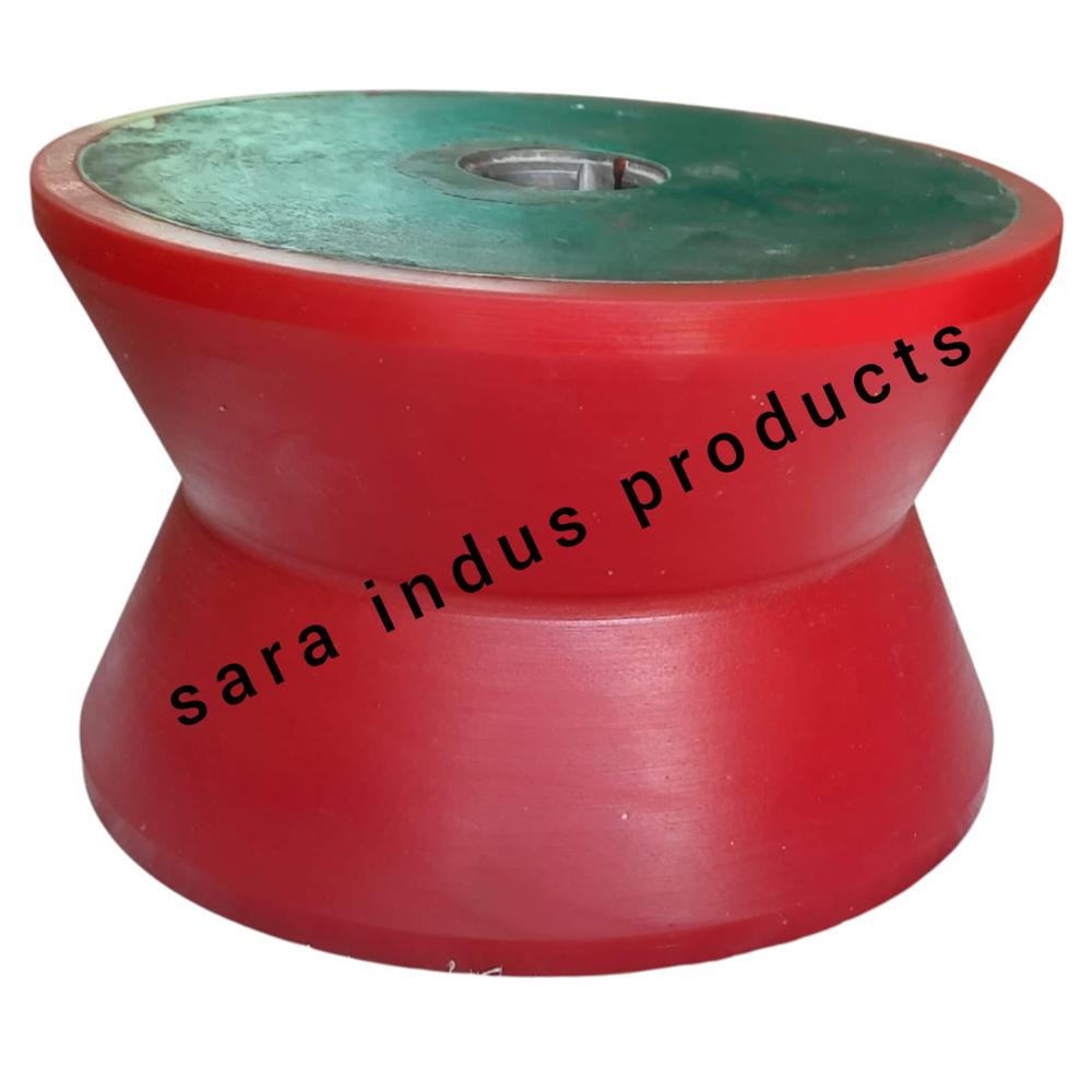 Pipe Support Roller - Color: Red