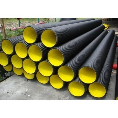 Pvc Double Wall Corrugated Pipes - Color: Black