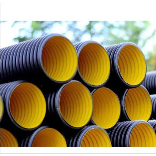 Double Wall Corrugated Pipes Dwc Pipes - Color: Black
