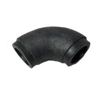 Hdpe Pipe Fittings - Iron Material, Flange Application, Round Shape, Black Color, Polished Finish | Industrial Use, 1 Year Warranty
