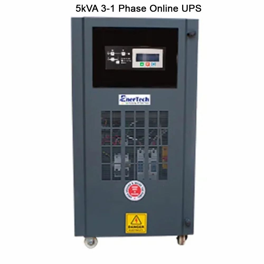 EnerTech 5kVA 3-1 Phase Online UPS, For Commercial, Htxi
