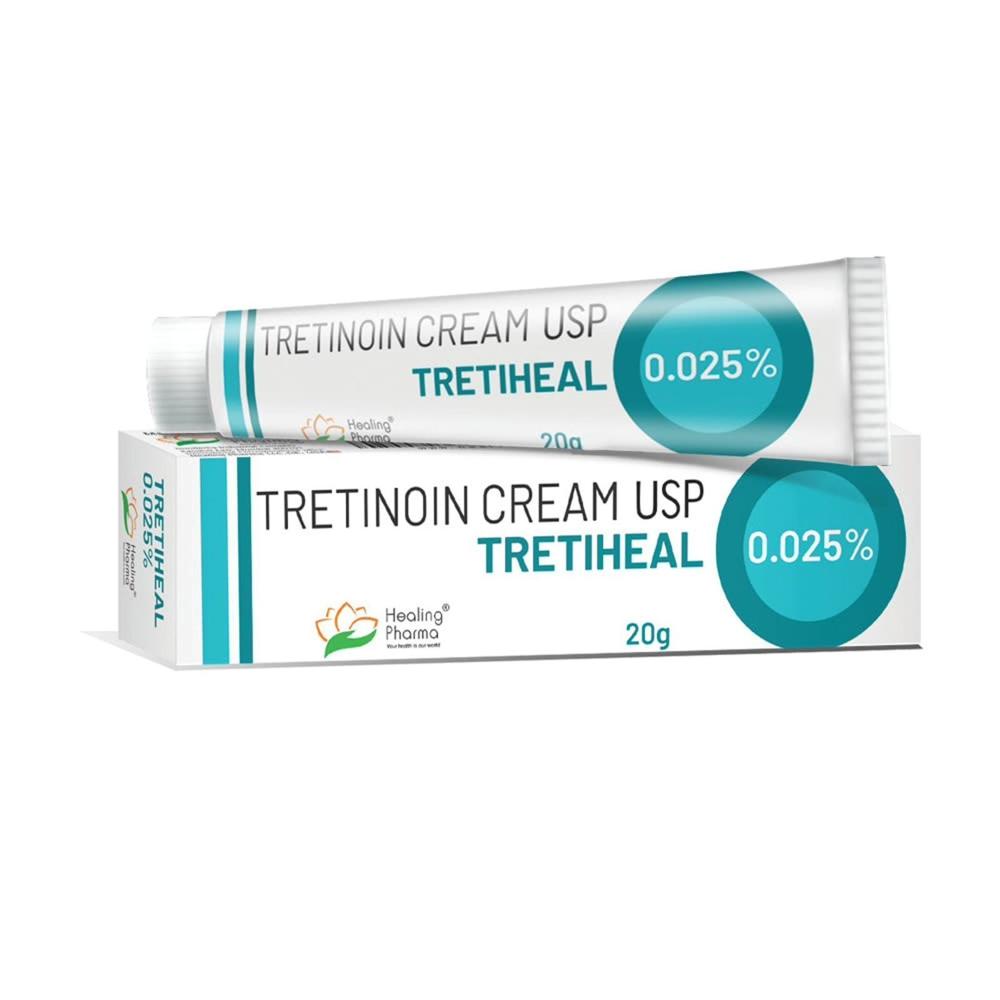 Tretiheal-0.025% Tretinoin Cream 20gm - Drug Type: General Medicines