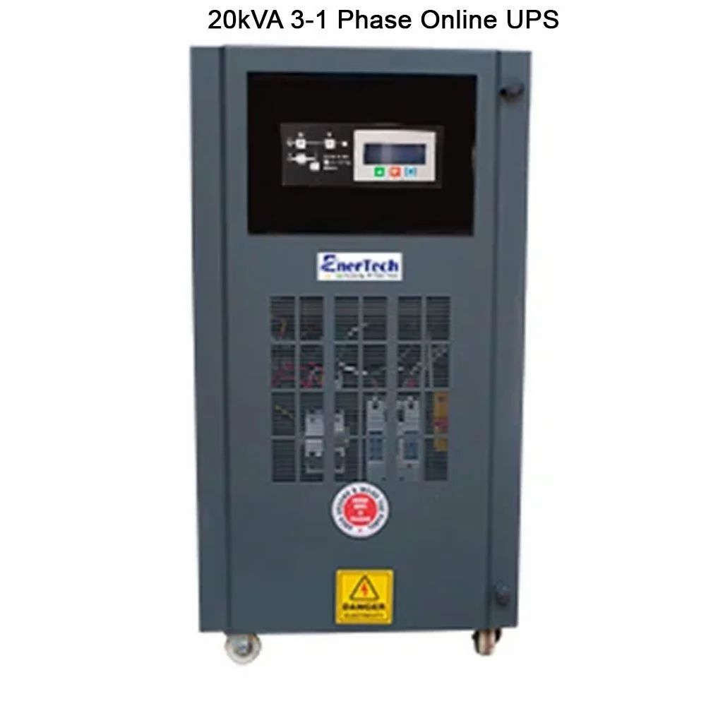 EnerTech 20kVA 3-1 Phase Online UPS, 350 - 460 V, Htxi