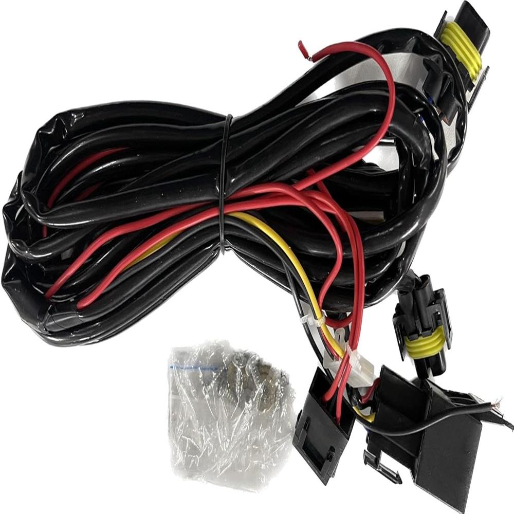K D Fog Lamp set For Mahindra XUV 300 With Bulb, Grill, Wiring, Switch (PAIR) Complete Kit 2019-2023 | Halogen